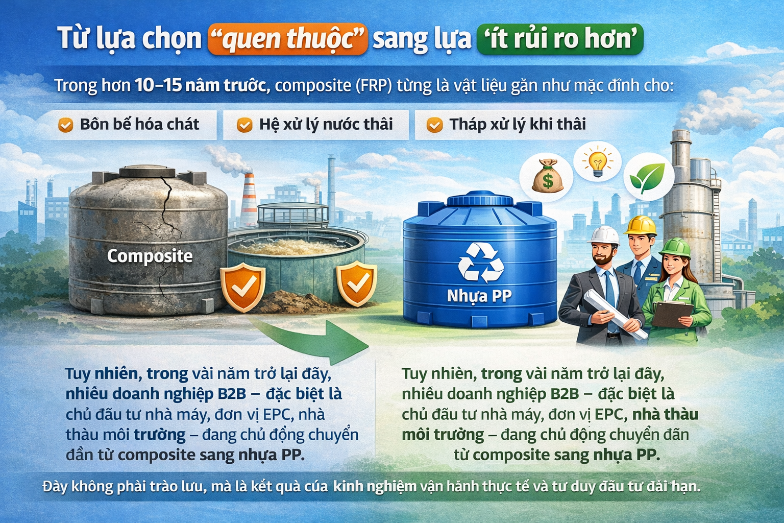 Vi sao doanh nghiep B2B dang chuyen tu composite sang nhua PP 1
