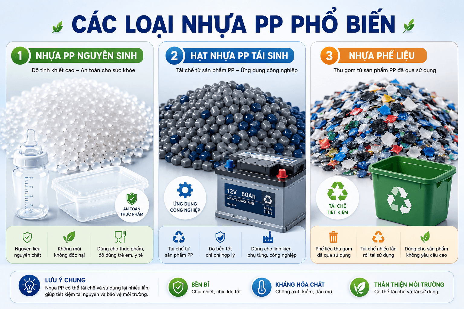 Nhựa PP Có An Toàn Không Theo Tiêu Chuẩn Sử Dụng Hiện Nay