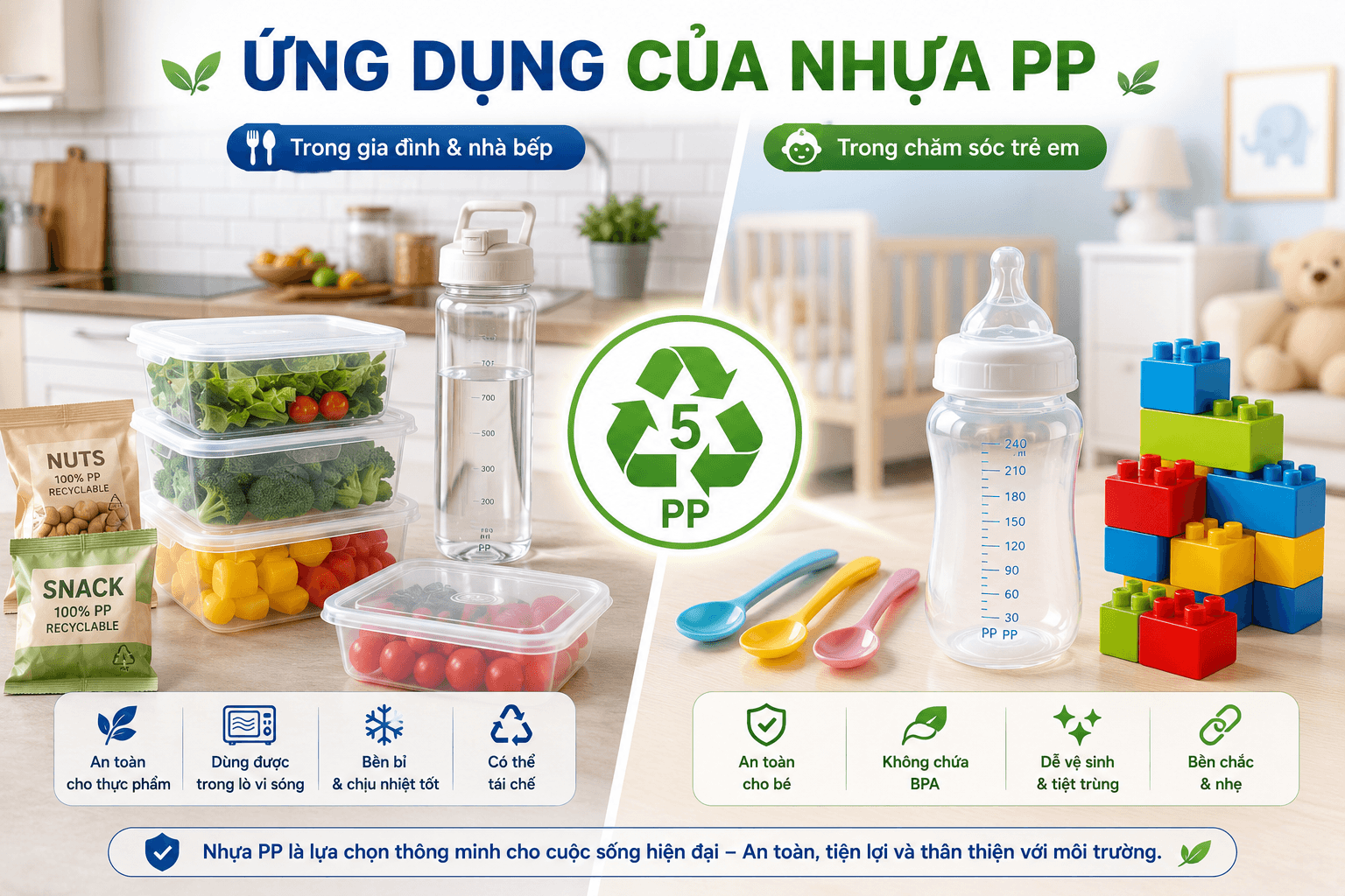 Nhựa PP Có An Toàn Không? Giải Đáp Chi Tiết Từ Chuyên Gia