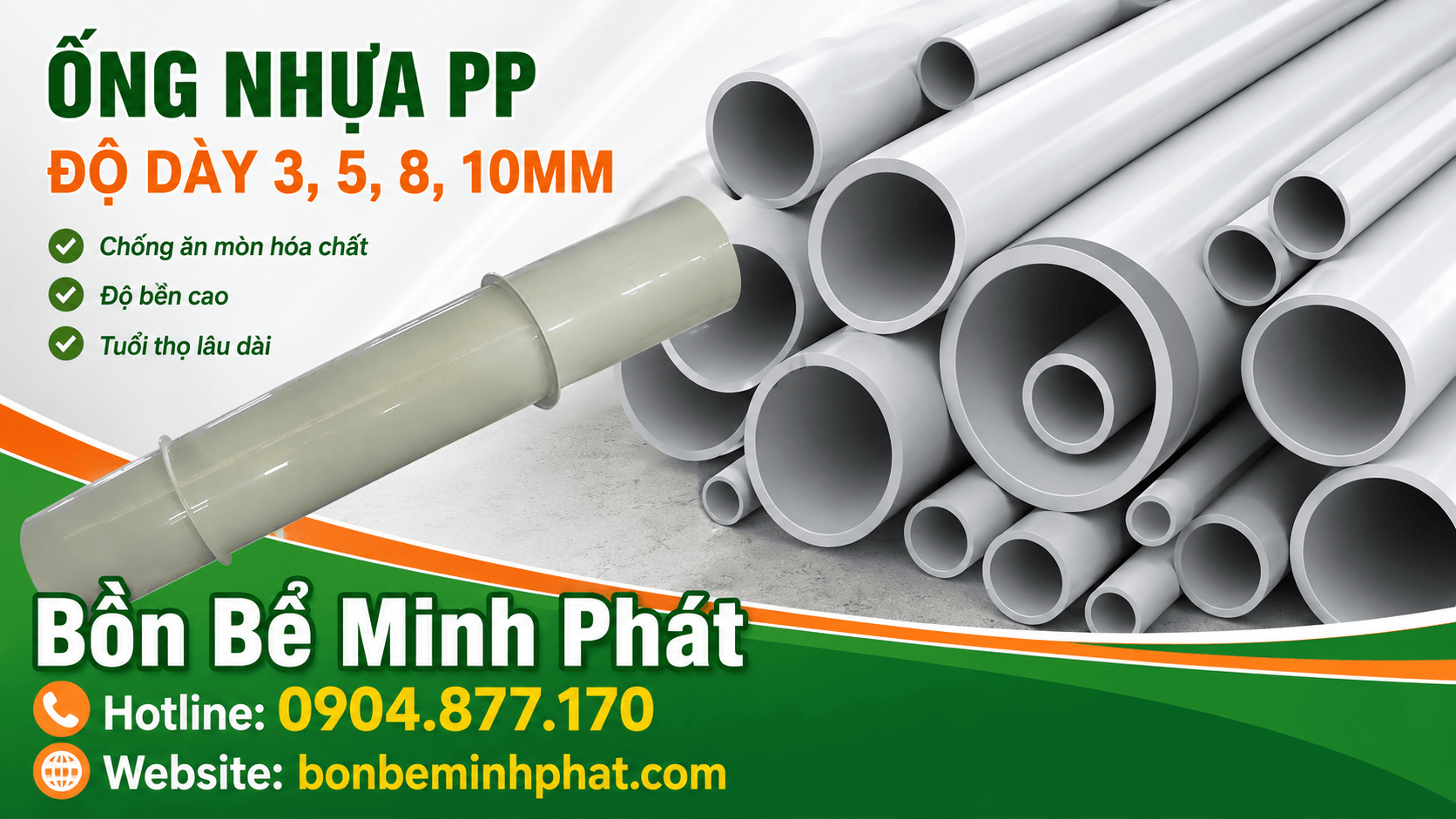 Ống PP Chiếm Thị Phần Lớn Trong Ngành Xây Dựng Việt Nam Nhờ Độ Bền Vượt Trội