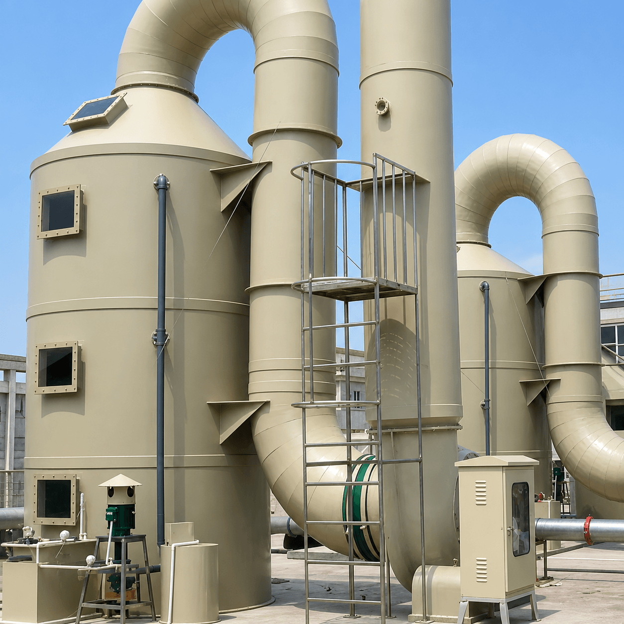 Tháp Hấp Thụ Xử Lý Khí Thải Ngành Dược Phẩm