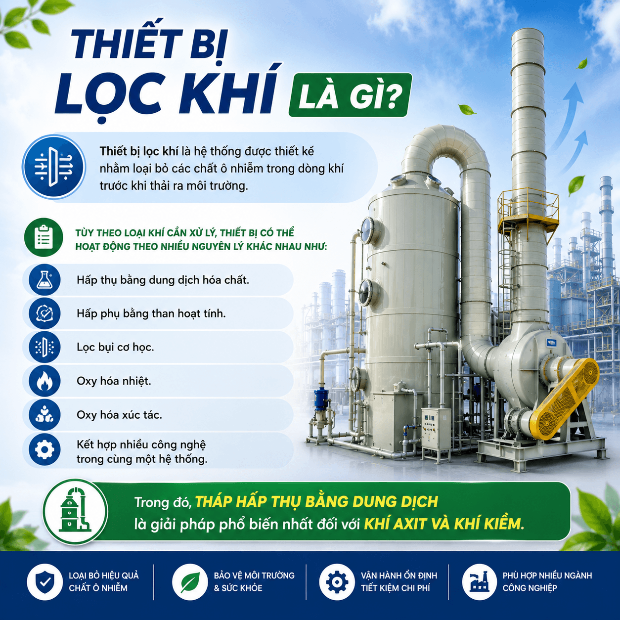 Thiết Bị Lọc Khí Bằng Nhựa PP Hay FRP?